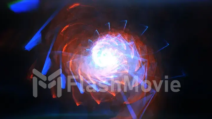 Psychedelic spin fancy pattern smooth yarn,swirl flow spiral. Stylish game art design,beautiful vision fantasy landscape. 3d illustration