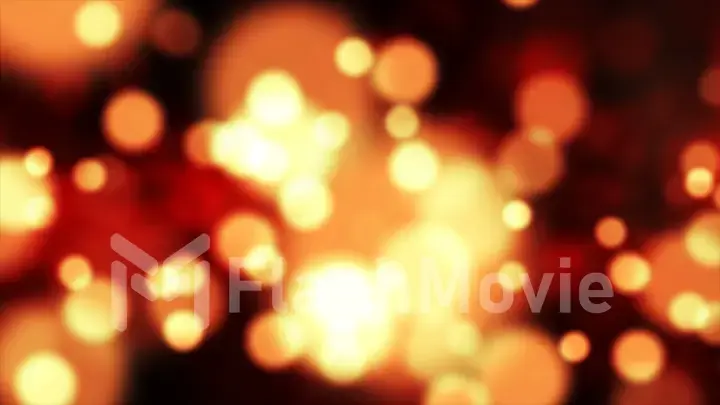 Red orange bokeh background