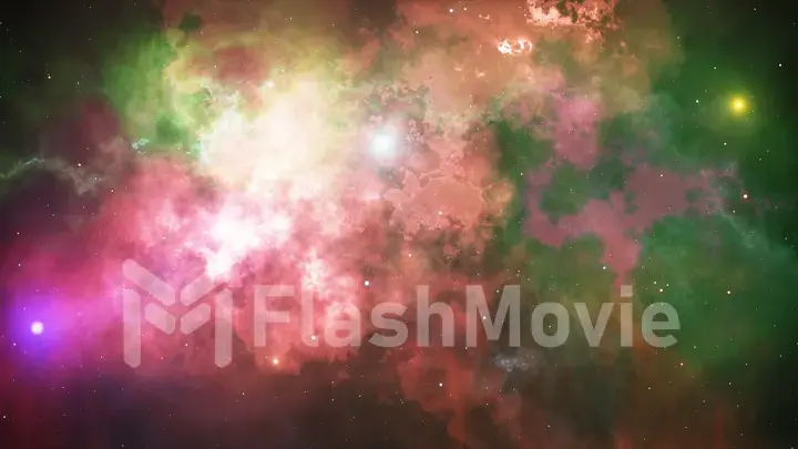 Universe filled with stars, nebula and galaxy