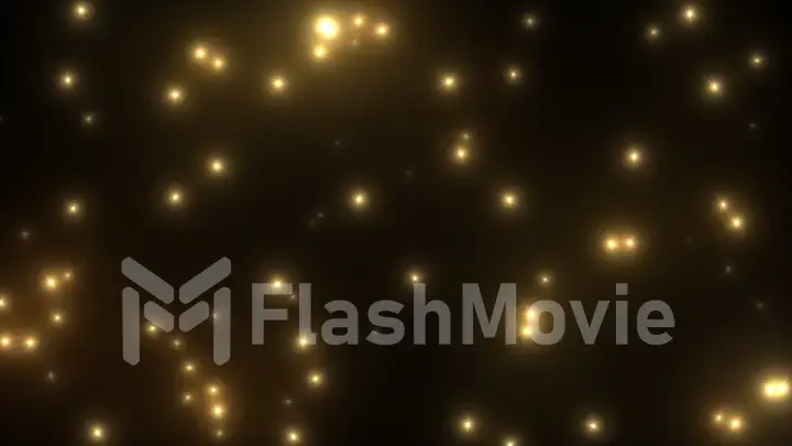 Camera flash light on black background 3d illustration