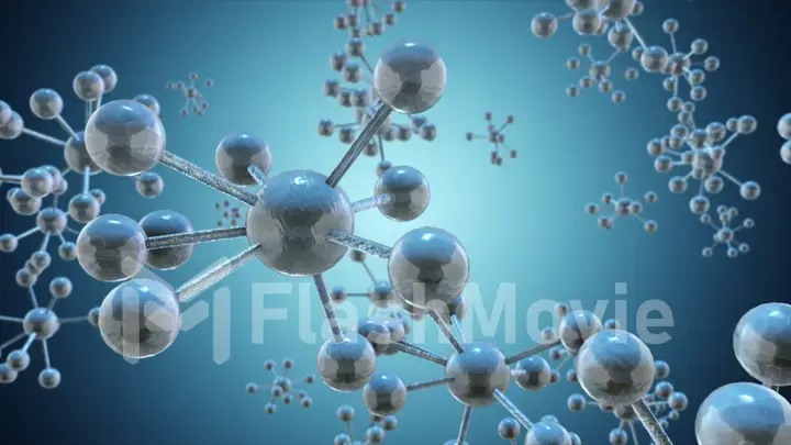 Molecules background illustration