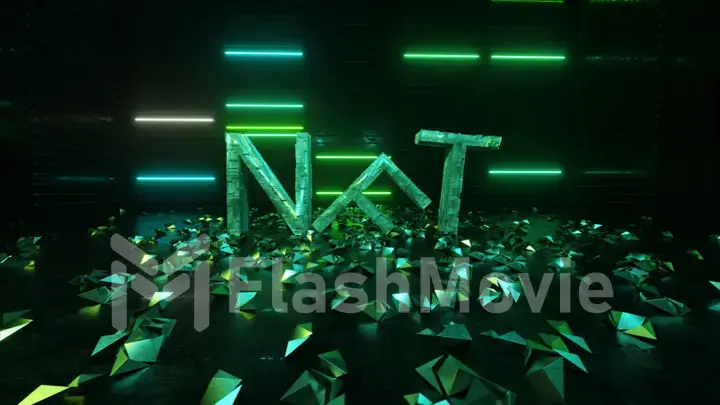 NFT Crypto Art symbol. Cryptocurrency digital money, collectibles, cyber coin and crypto currency.