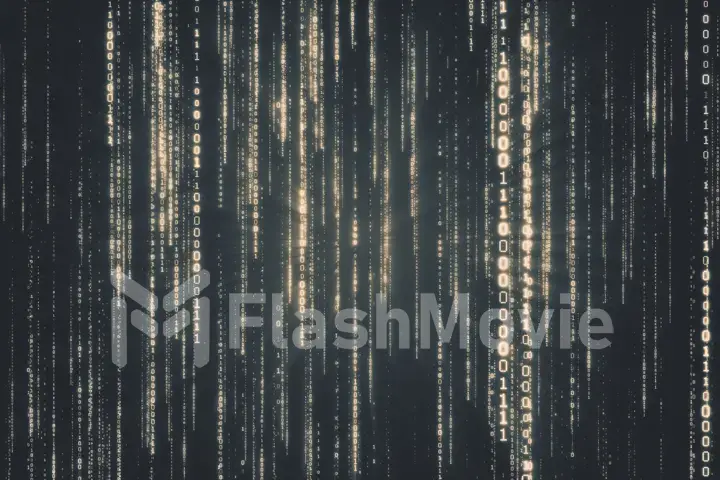 Abstract background of binary code 3d illustration