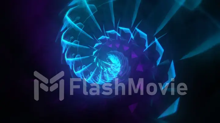 Psychedelic spin fancy pattern smooth yarn,swirl flow spiral. Stylish game art design,beautiful vision fantasy landscape. 3d illustration