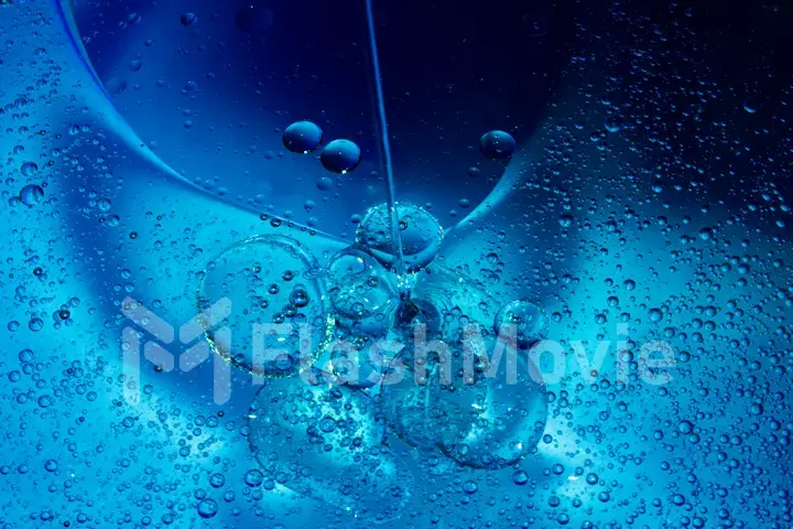 Soap drops, stains, oil, bubbles, abstract