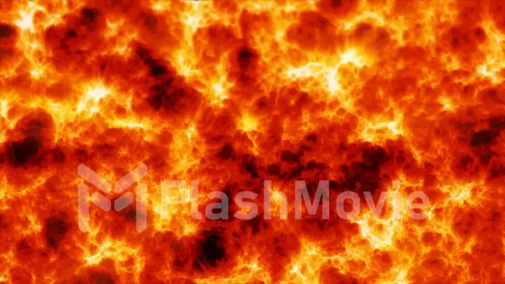 Incandescent burning fire lava. The tongues of flame. Background