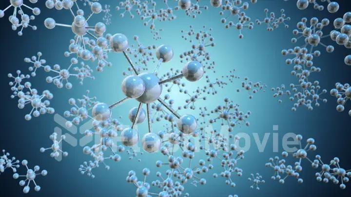 Molecules background illustration