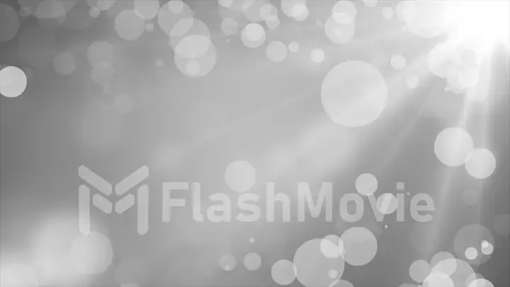 White silver background with blurred particles illustration