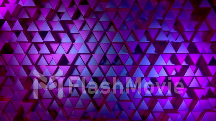 Abstract background of metal glossy triangles
