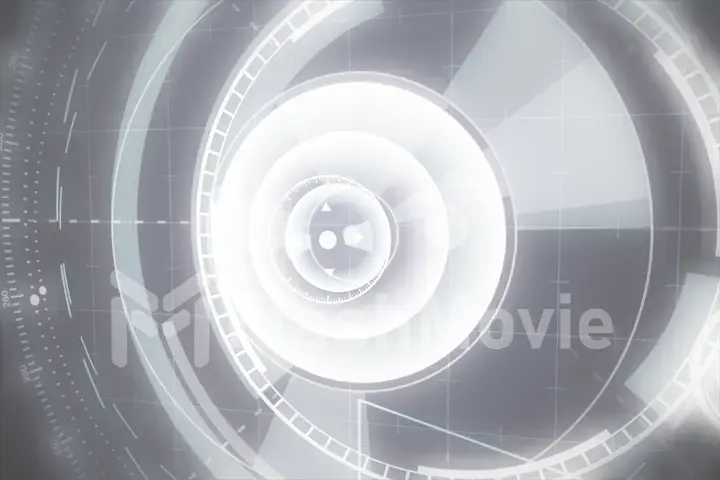 Sci fi futuristic user interface head-up display. illustration. background.