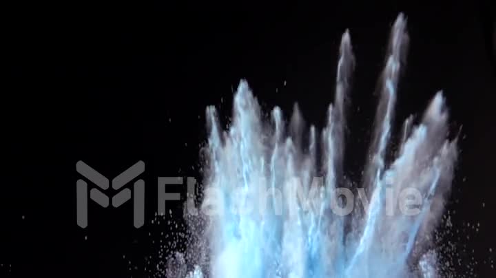 Colorful powder explosion in slow motion