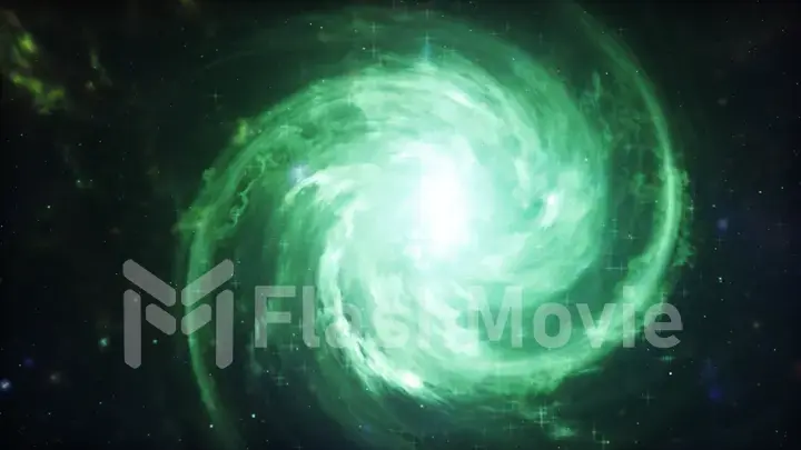 Galaxy in space, beauty of universe, cloud of star, blur background, 3d illustration