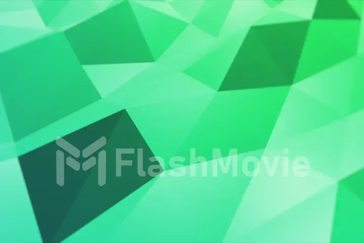 Smooth polygons waves perfect seamless loop of slow motion polygon waves 3d illustration