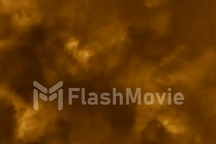 Flying through stormy clouds lit with lightning bolt flash 3d illustration