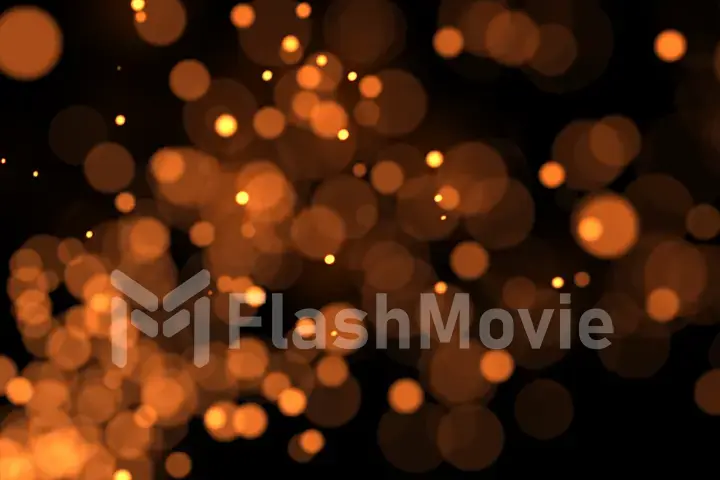 Particles sparks dots glitter slow motion background 3d illustration isolated