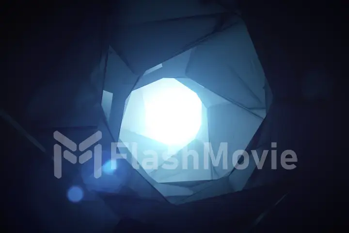 Abstract minimalistic circular background 3d illustration