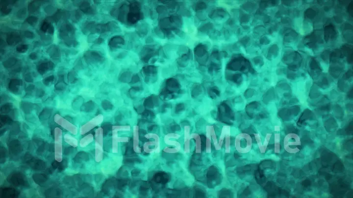 Beautiful ocean bottom background. The rays of the sun make their way to the bottom