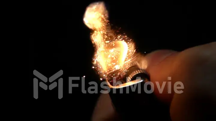 Using a lighters hand