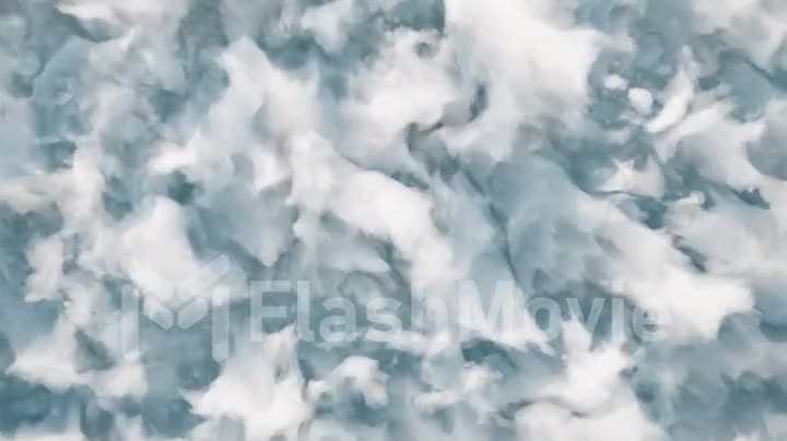 Abstract background of deforming cartoon clouds