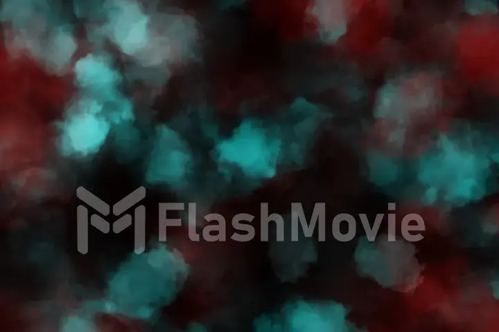 Puffs of magnificent smoke on an isolated black background. Atmospheric smoke 4K Fog effect. VFX Element. Haze background. Abstract smoke cloud. 3d illustration