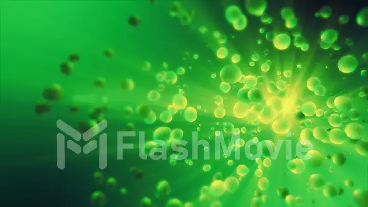 Abstract colorful backdrop with oil drops and on water surface