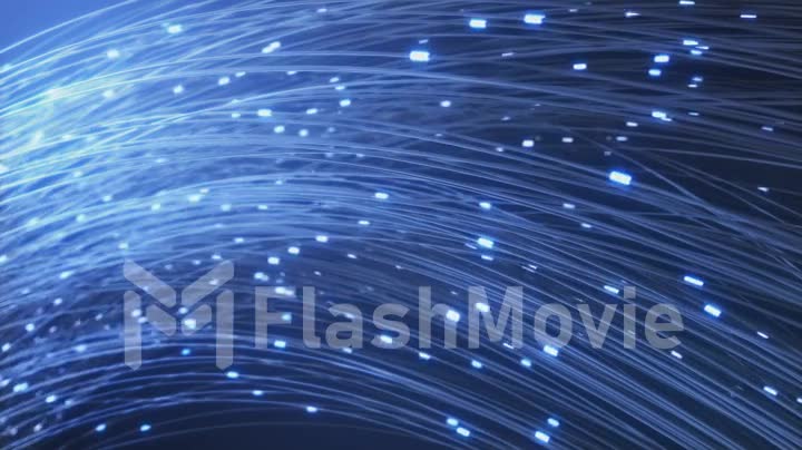 Digital data transmission via fiber optical fibers
