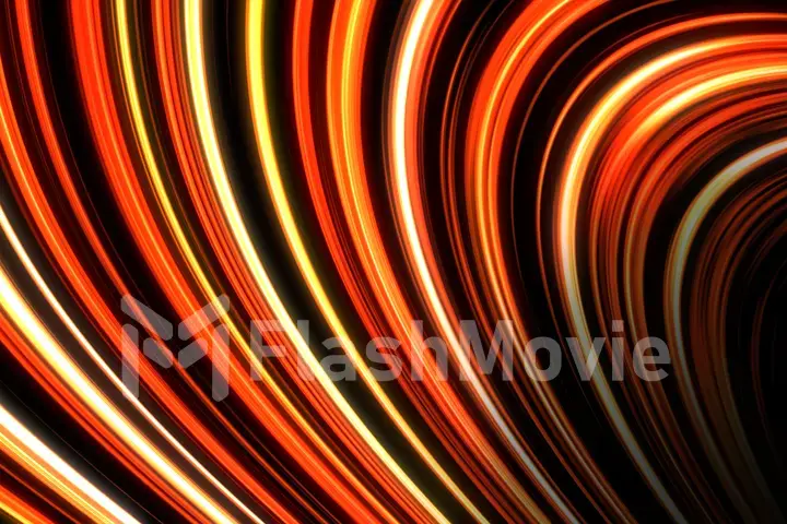 Abstract animated glowing gold background 3d illustration
