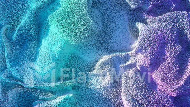 Abstract background with floating particles with depth of field. Wave with millions of particles. Digital technology. Futuristic wave. Modern trendy design for banner or poster. 3d illustration