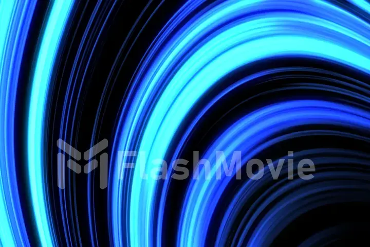 Abstract animated glowing blue background 3d illustration