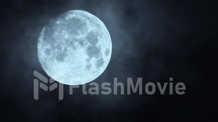 Full moon night sky. moon time lapse. moon light. clouds and moon ,beautiful nightly spooky