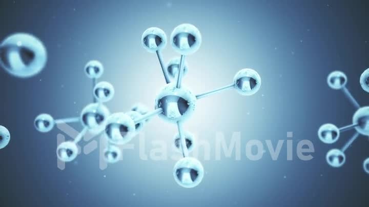 Abstract physics science molecule background