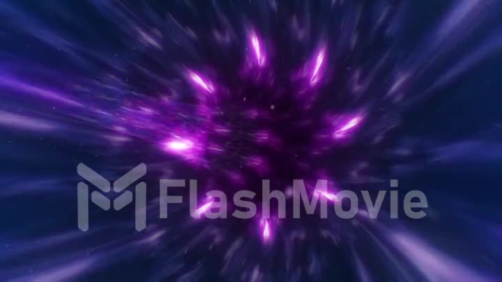 Conceptual loopable animation of a warp tunnel