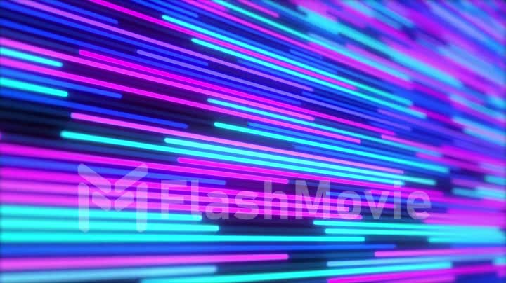Abstract background of glowing neon lines in retro style