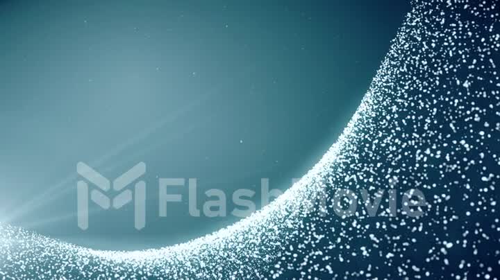 Abstract blue particles background