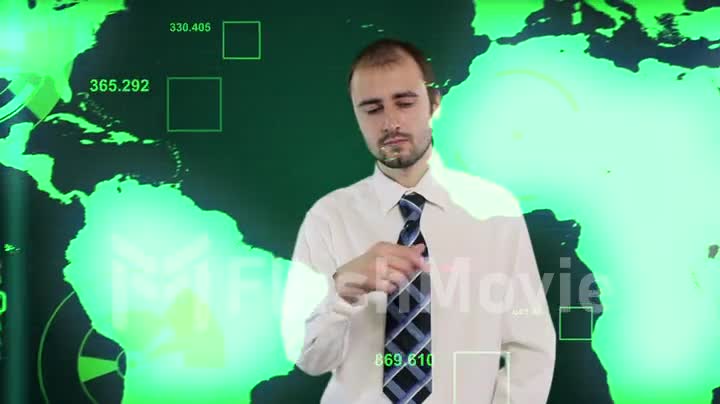 Digital animation of a businessman
