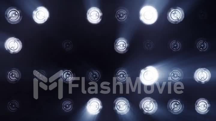 Lights flashing spotlight wall