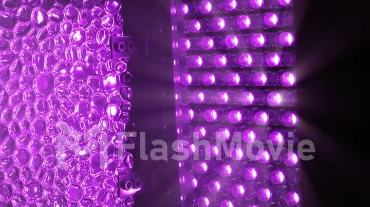 LED bright rotating panel in purple