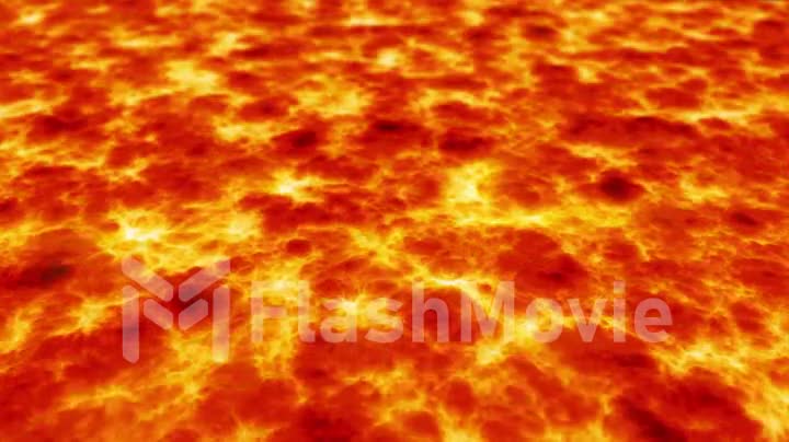 Abstract seamless background of lava flowing, computer generated video animation