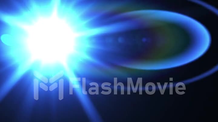 Flash light blue flare theme