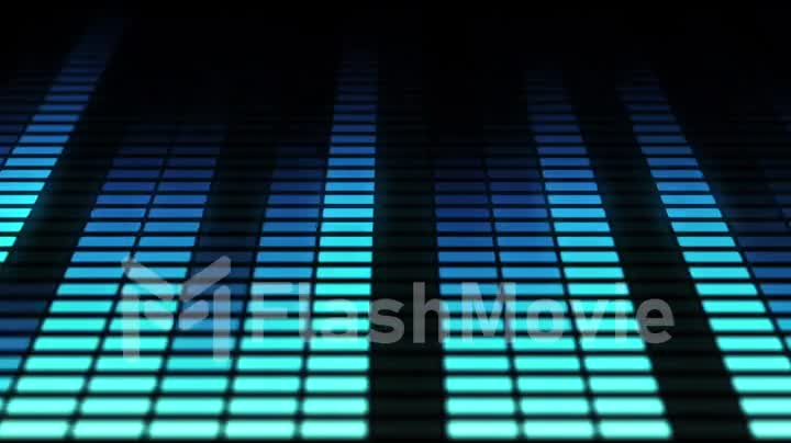 Audio equalizer bars moving