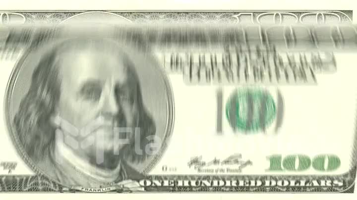 Counting cash hundred dollar bills seamless animation