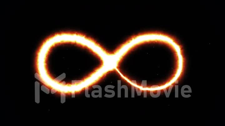 Abstract background with infinity sign