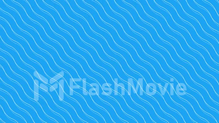 Animation of wave lines seamless loop