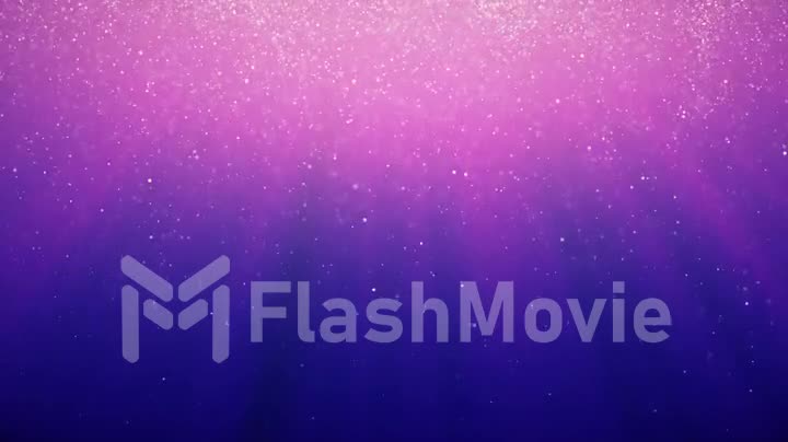 Abstract background with motion of shining blinking particles