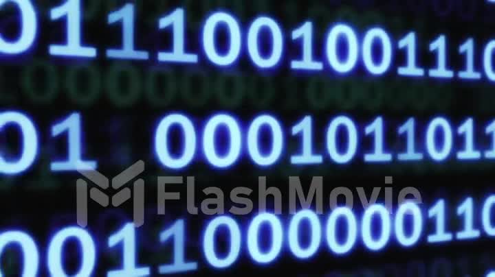 a footage of binary code