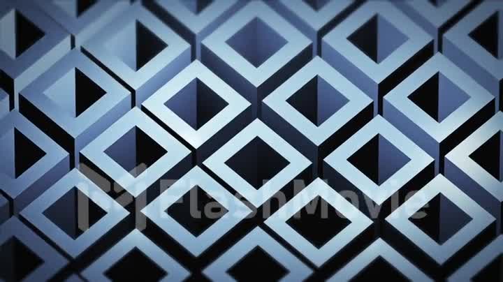 Seamless looping abstract cubes background.