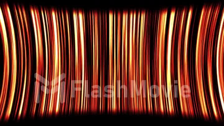 Abstract motion background with gold stripes