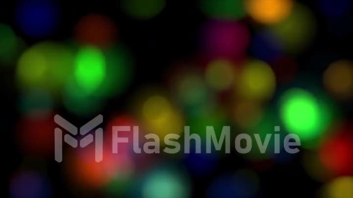Abstract colorful lights in defocus