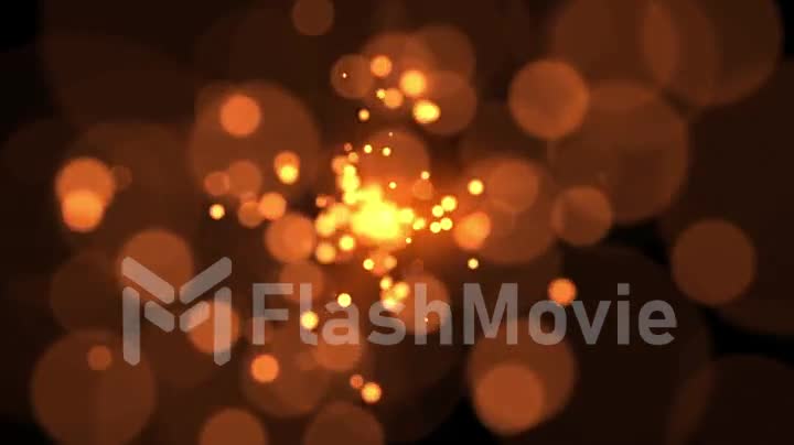 Particles sparks dots glitter slow motion background