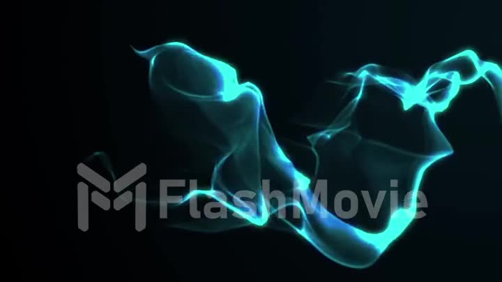 Abstract wave blue shape